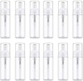 12 Pcs Empty Bottle Travel Soap Bottle | Plastic Foam Dispenser Bottle | Mini Foaming Soap Pump Dispenser for Cleaning, Travel, Cosmetics Packaging (2 oz)