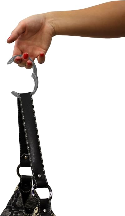 Clipa Bag Hanger Collection, The Ring that Opens into a Hook, Auto Closes | Holds 15 kg, Needs only 10mm to Hang a Hand Bag, Easy to Use with One Hand, The Instant Bag Hanger, 3 yr Warranty