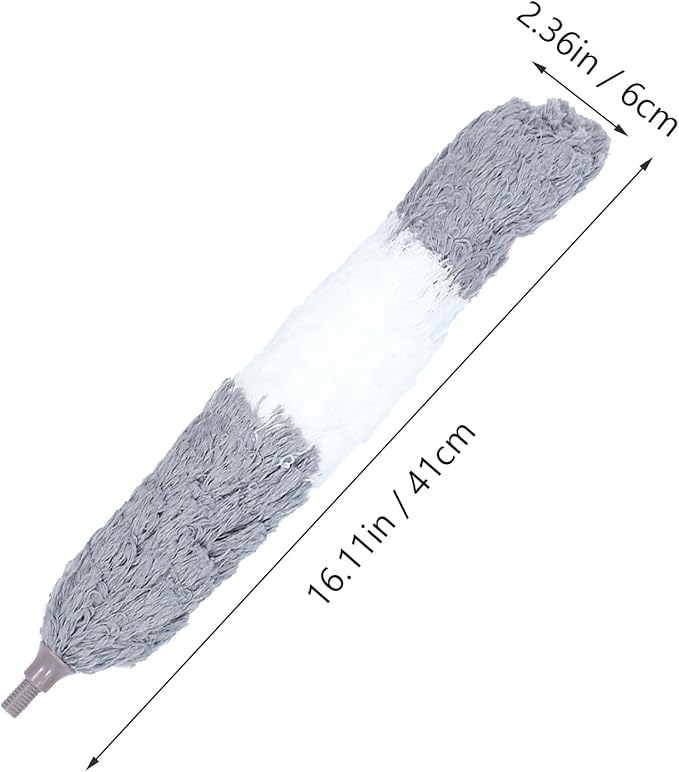 Dual-Head Microfiber Chenille Duster Set 4pcs with Telescopic Handle for Home Cleaning Ceiling Fan Dusting and Household Dust Sweeper