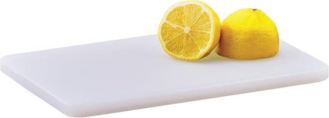 Winco Heavy-Duty Plastic Cutting Board, 6" x 10" x 1/2", White (Set of 20)