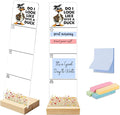 Sticky Note Holder, Monitor Memo Board, Acrylic Post It Note Holder with Wooden Base, Includes 200 Notes, Desk Organizer, Funny Duck Quote “Do I Look Like I Give A Duck”