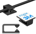 120Pcs Cable Clips, Small, Black, Adhesive Wire Clips, Cable Management Wire Organizer Cord Holder for Under Desk, Car, Wall, TV PC Ethernet Cable