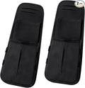 HANSSHOW 2PCS Car Seat Storage Bag Multi-Pocket Seat Side Hanging Organizer Bag for Phone, Wallet, Glasses, Tissue, fit for Tesla Model 3/Y/Juniper/S/X Most of Cars, SUVs, Trucks Accessories (Black)