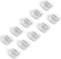 10Pack Cable Spring Holder Clips, Cord Organizer for Desk - Lamicall Adjustable Cord Clip, Wire Holder Organizer, Phone USB Charger Cable Holder, White