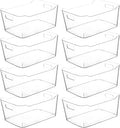 Clear Extra Large Plastic Storage Bins, Pantry Organizers and Storage Containers Fridge Organizer Bins for Organizing Home, Kitchen Organization. Bathroom, Refrigerator, Freezer, Laundry Room