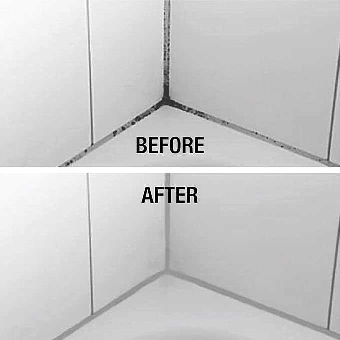 GlassGuard Miracle Mold Stain Remover Stain Gel – Heavy Duty Cleaning Gel for Grouts, Ceramic, Glass, Silicone, Caulk & More – Washing Machine Cleaner Front Loader (300 ml / 10 oz)