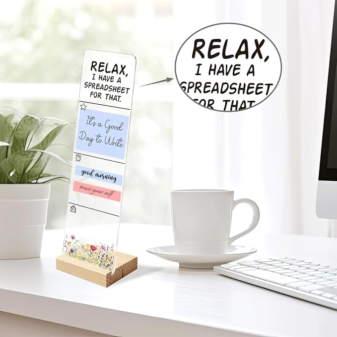 Sticky Notes Monitor Memo Board I Have A Spreadsheet for that Funny Office Quote Message Board Portable Sticky Note Holder with 200 Sheets Sticky Notes Humorous Desk Decor and Gift