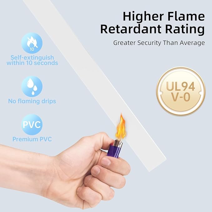 Delamu 57in Cord Hider, Cord Covers for 1 Wire, Paintable Cable Hider, Wire Covers for Cords on Wall, Wire Hiders for TV on Wall, Cable Cover Cable Management, W0.59in H0.40in