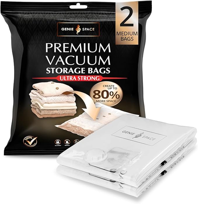 Genie Space - Premium Bags - Medium - 2 Pack