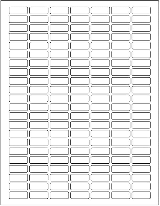 Royal Green Printable White Rectangular Label Stickers - 1x0.375 Inches, 1108 Pack - Laser & Inkjet Friendly Price Tags for Organizing With Extra Color Sticky Labels