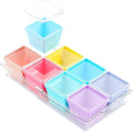 Gemice 1-Cup Silicone Freezer Molds with Lids & Base for Soup, 8-Pack | Oven & Dishwasher Safe, BPA-Free Soup Portion Cubes Trays, Freezer Containers for Food Storage & Meal Prep