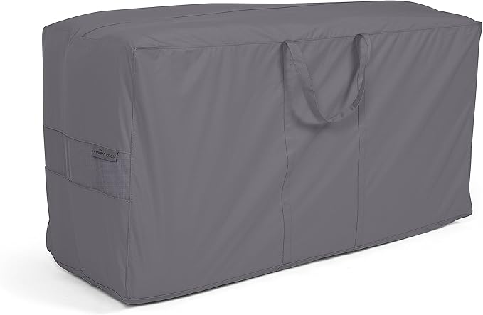 Covermates Cushion Storage Bag - Weather Resistant Polyester, Weather Resistant, Water Resistant Zipper, Cover Accessories, 48Wx 16D x 22H, Charcoal
