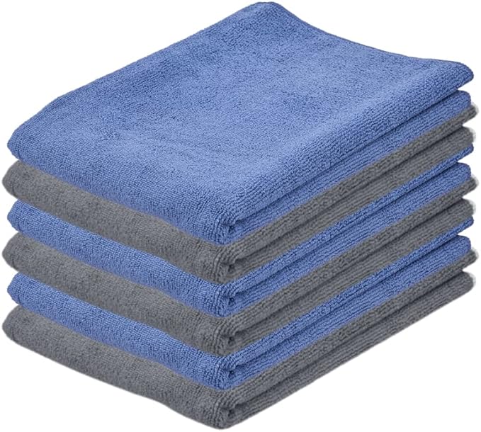 Superio Microfiber Squeegee Mopping Towel Extra Large Miracle Cloth 20 x 30 Streak Free Microfiber Floor Cloth-Rag for Cleaning House, Kitchen, Bathroom-Scratch Free- 6 Pack (205-1003)