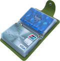 Soft Leather Credit Card Holder for Men & Women Bank Card Case with 24 Durable Plastic Insert Slots Slim Pocket Wallet ID Card Organiser Business Card Case Purse (Green)