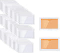 60pcs Self-Adhesive Label Holder,Waterproof Clear Adhesive Label Pockets,2.3x3.7" Transparent Card Holder for Cabinet,Storage Bin,Supermarket,Bookself,Mailbox,Business Card,Drawers