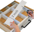 The world’s most customizable drawer organizer. | Adjustable drawer dividers for any size drawer. Custom DIY grid organizer for kitchen, bathroom, desk, and more. 8 PACK