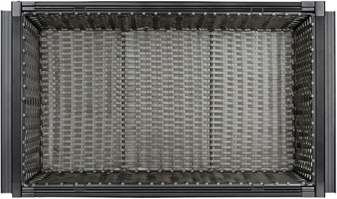 Pull Out Drawer Organizer Containers,Rattan Stackable Basket Storage Rack,Slide Out Pantry Shelves,Can Store Office Supplies Clothes and Tableware(31.49-35.43in)