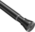 Spring Tension Curtain Rod 30 to 64 Inch, Adjustable Curtain Rods No Drilling Spring Loaded Curtain Rods for Windows Doors Kitchen Closet, Black