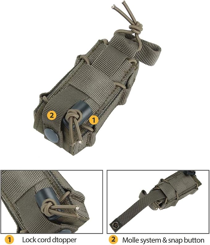 EXCELLENT ELITE SPANKER Open Top M4 M14 M16 AR15 Mag Pouch and Single Pistol Mag Pouch Flashlight Holder Magazine