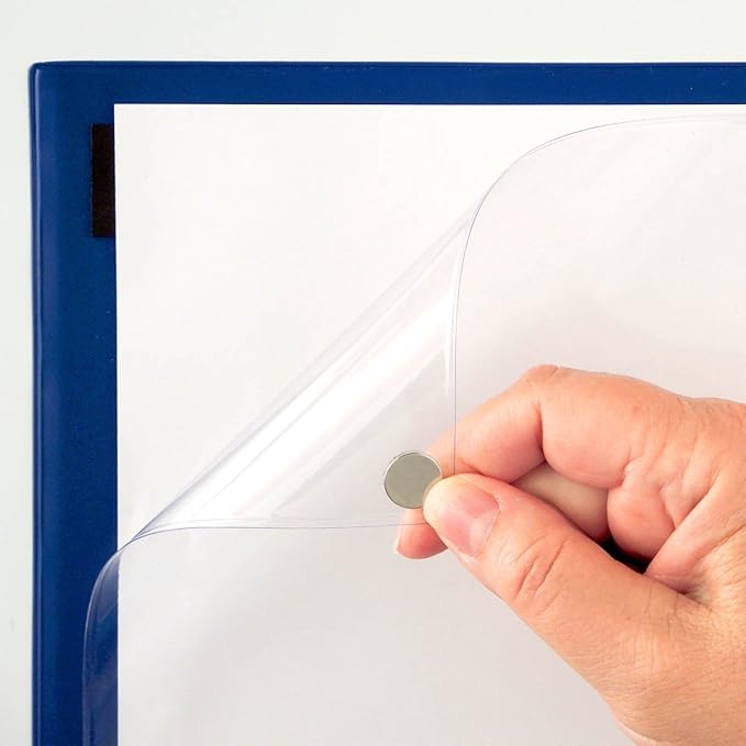 StoreSMART® Magnetic Closure Pockets - Magnetic-Back - 11" x 17" - 100-pack - Blue - MCP3512MB-B-100