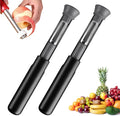 2 in 1 Apple Corer and Peeler Tool, 2026 Upgrade Stainless Steel Red Bell Pepper Seed Corer, Multi-Purpose Apple Corer for Home Kitchen, Vegetable Fruit Kitchen Gadget (2, Black)