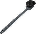 SPARTA 20" Floater Scrub Brush with Long Handle, Oil-Resistant Polyester Bristles, Multiple Trim Angles, Foam-Injected Polymer Block, Commercial Cleaning Tool, Black