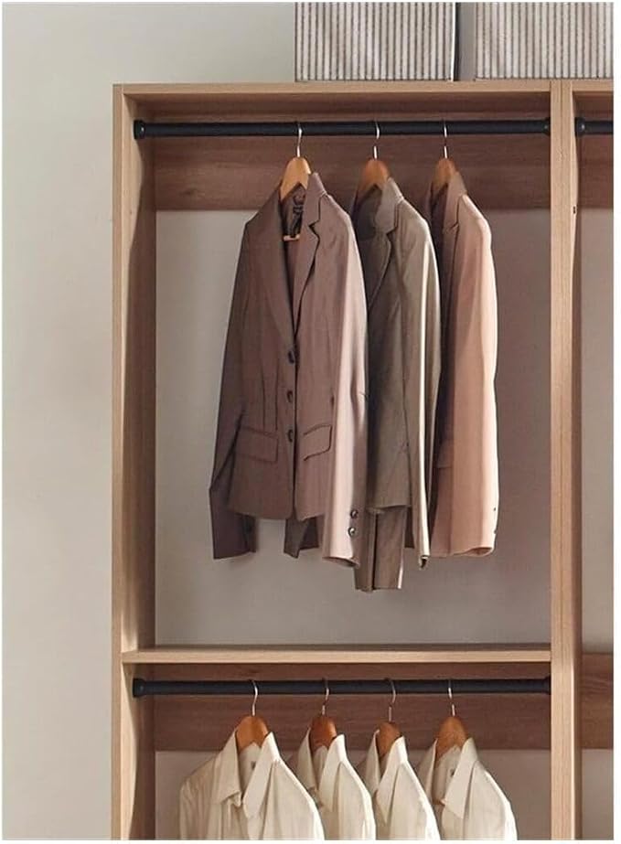 Maykoosh Closet System Organizer - Customizable Walk-in Wardrobe Storage Oak/Model ACD 3 Closet