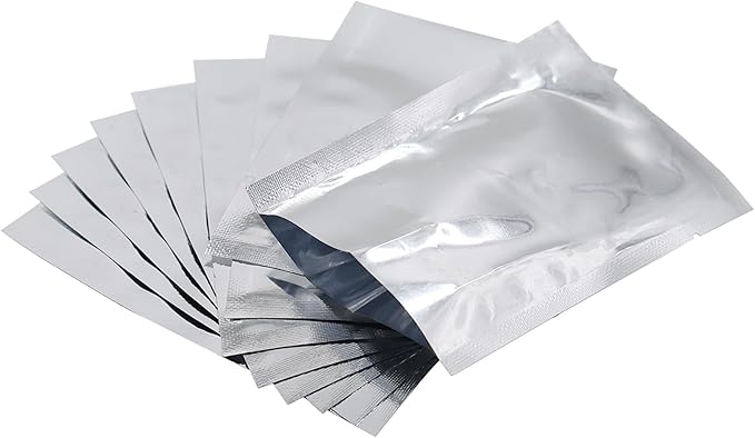 Heat Sealable Mylar Food Storage Bag,ULIFESTAR 5.5Mil Thicker Food Storage Pouches Oxygen Absorbers Vacuum Seal Airtight Packaging for Coffee Beans, Tea, Grains, etc(18 * 26cm/7.09 * 10.24'')