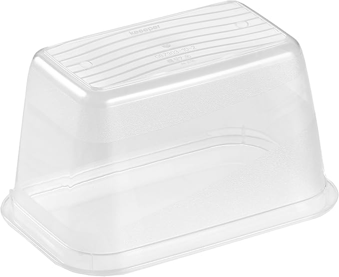 keeeper Fredo Fresh Food Storage Containers Set of 4, 4 x 0.75 L, Crystal Grey (Transparent)