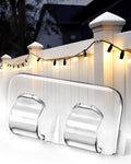 Hetyue Hooks for Outdoor String Lights Clips: 26Pcs Heavy Duty Light Hook | Outside Clear Cord Holders with Waterproof Adhesive Strips - Sticky Clip for Hanging Christmas Lighting Outdoors