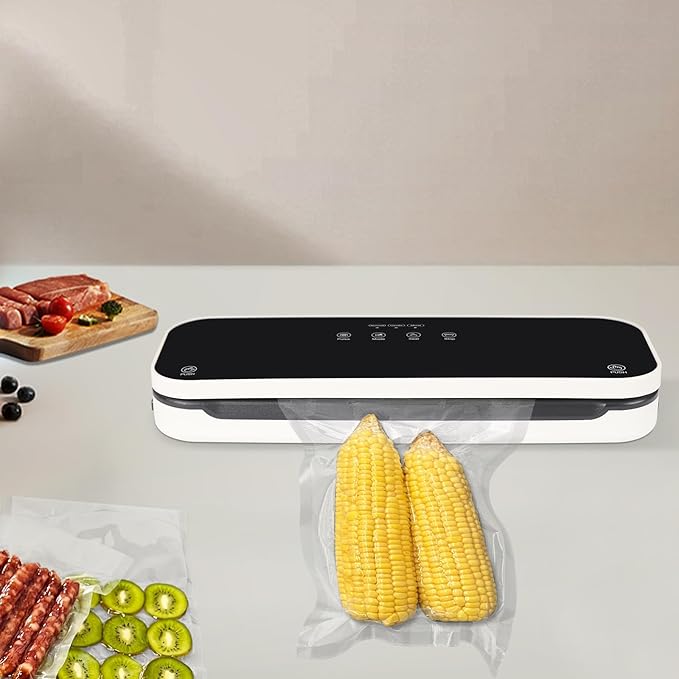 Automatic Vacuum Air Sealing Machine, Food Sealer, Multi-functional Vacuum Sealing Machine, for Food Storage Dry and Moist Food Modes with Seal Bags Kit
