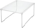 iDesign Stackable Bathroom Shelf Riser, Clear | For Bathroom, Shower, Laundry room