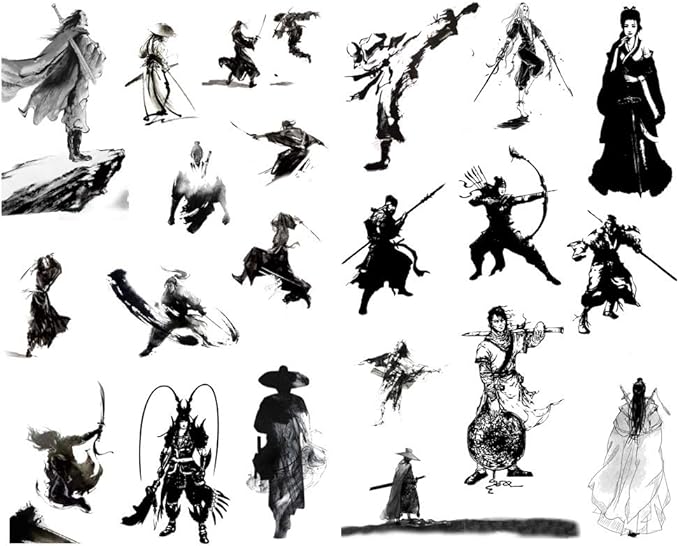 Seasonstorm Chinese Swordsman Vintage Aesthetic Happy Planner Diary Journal Stationery Scrapbooking Stickers Travel Art Supplies