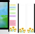 Office Desk Accessories 2pcs Multifunction Computer Monitor Memo Board - Transparent Computer Side Panel Memo Creative Monitor Side Panel Suitable for Office Home Desktop (Monitor Memo Board 7#)