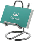 Business Card Holder for Desk, Cute Metal Card Organizers and Office Desk Accessories for Men and Women (Vertical Black)
