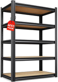 Set of 10-71"H Garage Shelving-5 Tier Garage Storage Shelves,Adjustable Heavy Duty Metal Shelving Unit and Storage Large Rack,Utility Steel Shelf For Warehouse Industrial Pantry Basement,32"Wx14"D