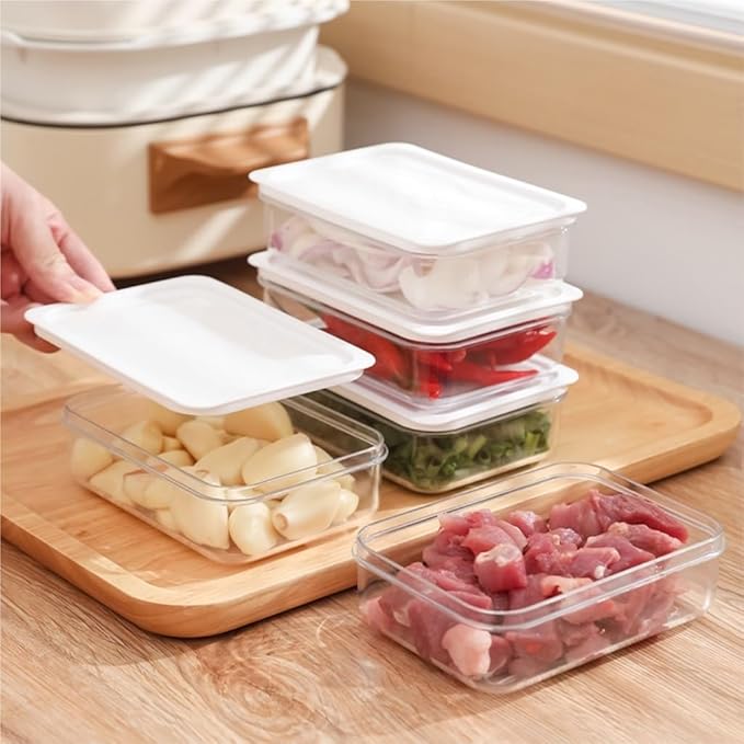 Food Storage Container Refrigerator Sealed Storage Box Home Kitchen Vegetable Preparation Box Food Grade Frozen Preservation Box Kitchen Refrigerator Food Organizer