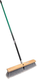 PBMA18002 Multi Surface Push Broom with Handle, 18" W, Green/Black