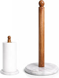 Paper Towel Holder, Marble Base Paper Towel Holder countertop, Kitchen Towel Holder, Bathroom Paper Towel Holder (White)