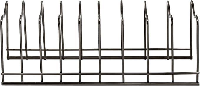 Pot Lid Holder Organizer, Kitchen Countertop Storage Rack Cutting Boards, Bakeware, Pots & Pans, Serving Trays, Reusable Containers in Cabinet Pantry , Stainless Steel
