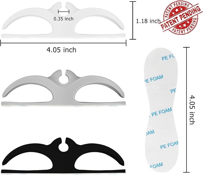 Nearockle Cord Organizer for Kitchen Appliances, Adhesive Cord Holder, Cord Winder for Storage Appliances Stick on Mixer, Blender, Coffee Maker, Pressure Cooker and Air Fryer (5 Pack)