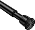 AIZESI Spring Tension Curtain Rods Short Tension Rod (Black,28" to 48"-1Pcs)