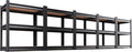 Set of 5 Garage Shelving,3 Tier Garage Storage Shelves,Adjustable Heavy Duty Metal Shelving Units and Storage Large Rack,Utility Steel Shelf For Shop Warehouse Industrial Pantry Basement 33"x35"x16"