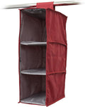 Covermates Keepsakes Hanging Shoe Organizer - Heavy Duty Material, Sturdy Interior Shelves - Closet Storage, Scarlett Red