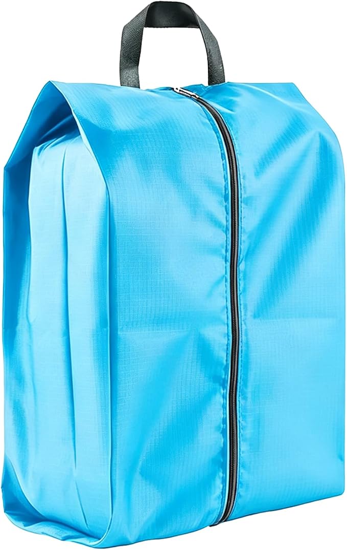 1 Pack Shoe Bags, Reusable Waterproof Shoe Bag for Travel, Gym, Sneaker Storage, Packing in Suitcase (1, Blue)