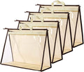 Clear Handbag Storage Bags Purse Organizer for Closet, Zipper Hanging Storage Bag for Handbags, XL, 4PCS