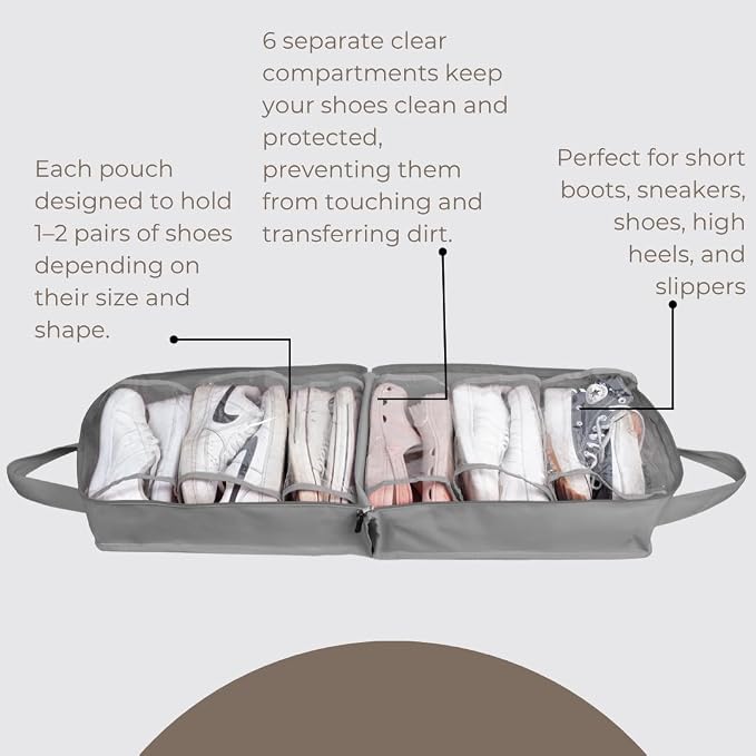 Shoe Bag for Travel, Portable Storage Organizer for Women and Men