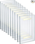 Azar Displays 122019 Self Adhesive Tape Clear Acrylic Wall Sign Holder Frame 7" W x 11" H - Portrait/Vertical, 10-Pack