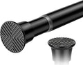 Black Spring Tension Curtain Rod 23 to 46 Inch, Spring Tension Rod Small Curtian Rod, Adjustable Expandable Pressure Curtain Rod for Windows Bedroom Closet Doorway