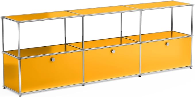 Modern Storage Cabinet Sideboard Versatile Free-Standing Organizer Cabinets for Home Office, Living Room, Bedroom, Kitchen, Garage